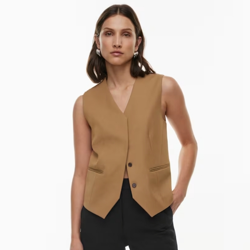 Artizia | Babaton Wool Twill Button-up Evaluate Vest - Size 8